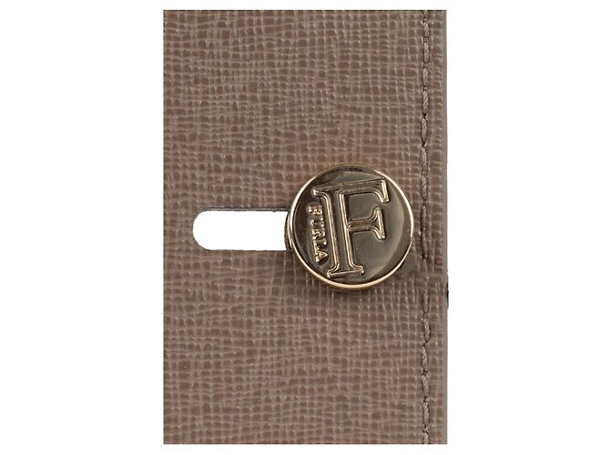 Tarjetero de cuero Furla - '10s Castaño Beige - vista 3