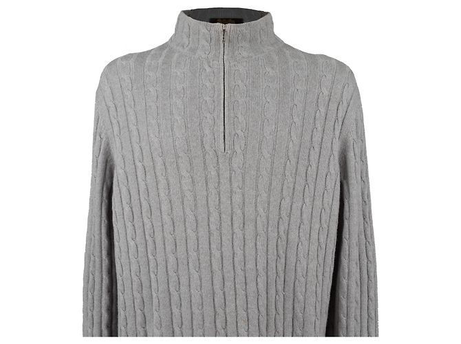 Loro Piana Treccia Mezzocollo Pullover - '10s Grau - Ansicht 3