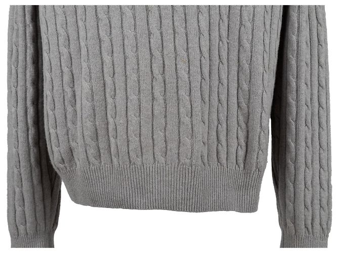 Loro Piana Treccia Mezzocollo Pullover - '10s Grau - Ansicht 4