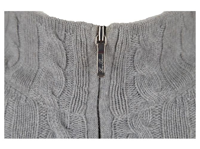 Loro Piana Treccia Mezzocollo Pullover - '10s Grau - Ansicht 5