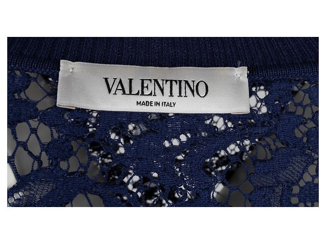 Valentino Garavani Top de Encaje Valentino - Años 10 Azul Azul marino - vista 4
