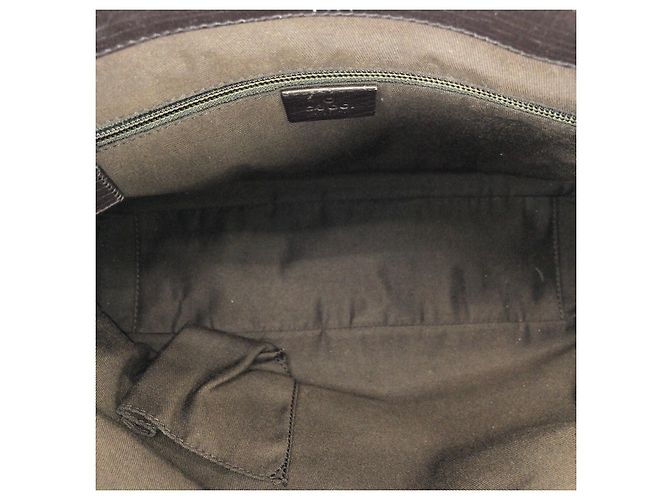 Gucci GG Supreme Canvas Leather Tote Bag Brown - view 9