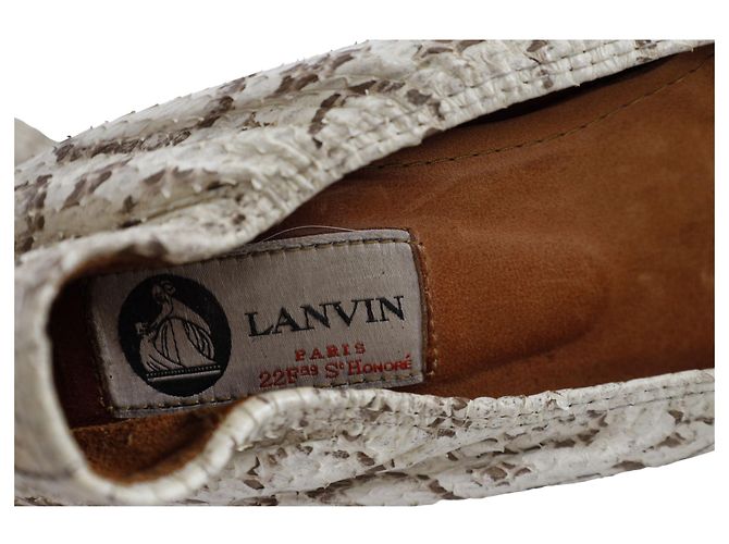 Ballerine in Pelle di Serpente Lanvin - Anni '10 Bianco - vista 5