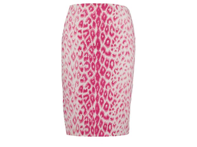 Falda de estampado de leopardo Moschino Cheap and Chic - Años 10 Rosa - vista 2