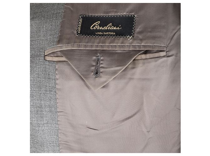 Corneliani Wool Blazer - '00s Grey - vista 6
