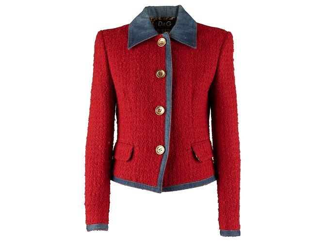 Set in Denim e Lana Dolce & Gabbana - '10s Rosso - vista 3