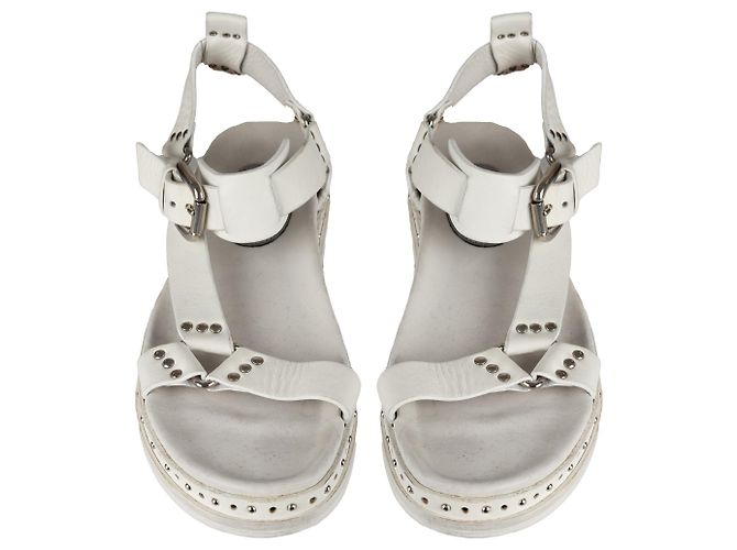 Autre Marque Sandali con cinturino borchiato Premiata - '10s Bianco - vista 3