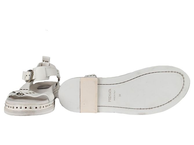 Autre Marque Sandali con cinturino borchiato Premiata - '10s Bianco - vista 7