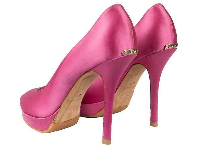 Miss Dior Escarpins Peep-Toe Dior - Années 10 Rose - vue 3