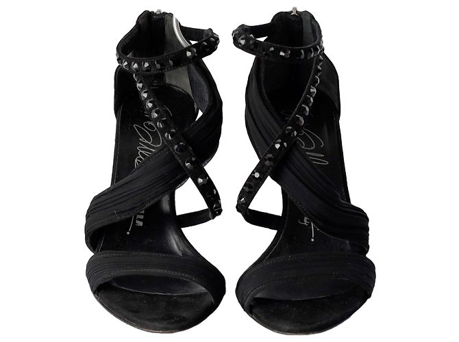Le Silla Nieten-Ankle-Strap-Sandalen - '10s Schwarz - Ansicht 2