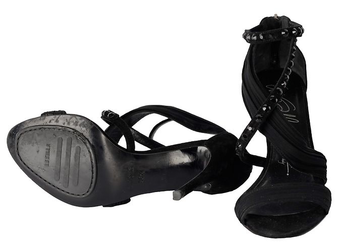 Le Silla Nieten-Ankle-Strap-Sandalen - '10s Schwarz - Ansicht 4