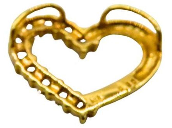 Autre Marque Pendente Cuore Au750 Top Diamante D'oro - vista 3
