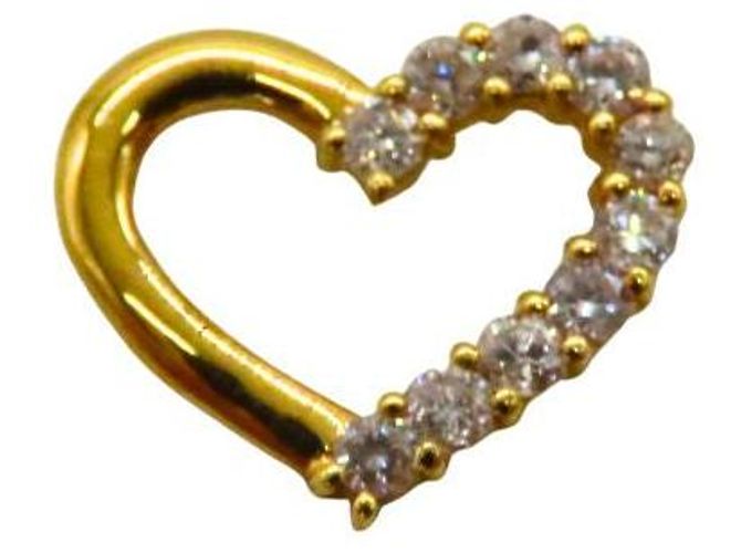 Autre Marque Pendente Cuore Au750 Top Diamante D'oro - vista 6