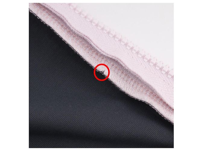 Timeless Cardigan in nylon e poliuretano Chanel Coco Mark Rosa Grigio - vista 11