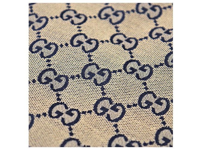 Calças acolchoadas em jacquard com monograma GG da Gucci Amarelo Azul marinho - vista 12