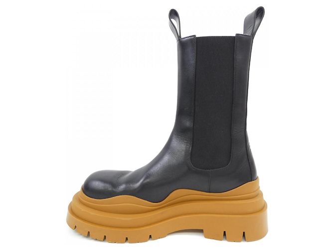 Bottega Veneta Lederstiefel Braun Schwarz - Ansicht 2
