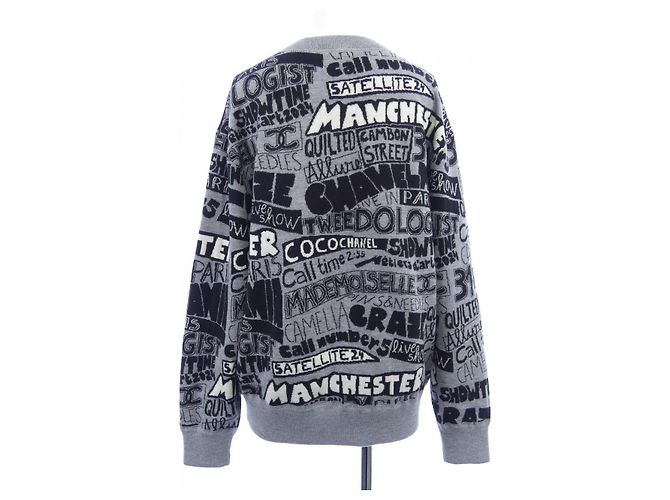 Top de punto Chanel Gris - vista 2