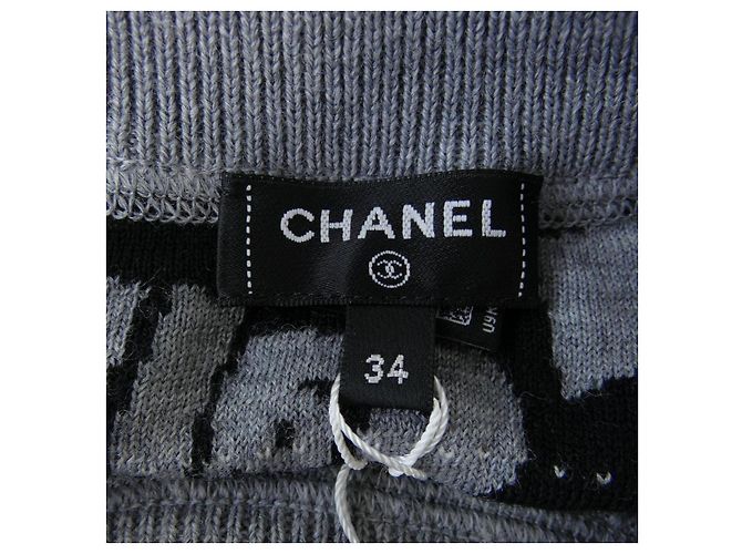 Top de punto Chanel Gris - vista 4