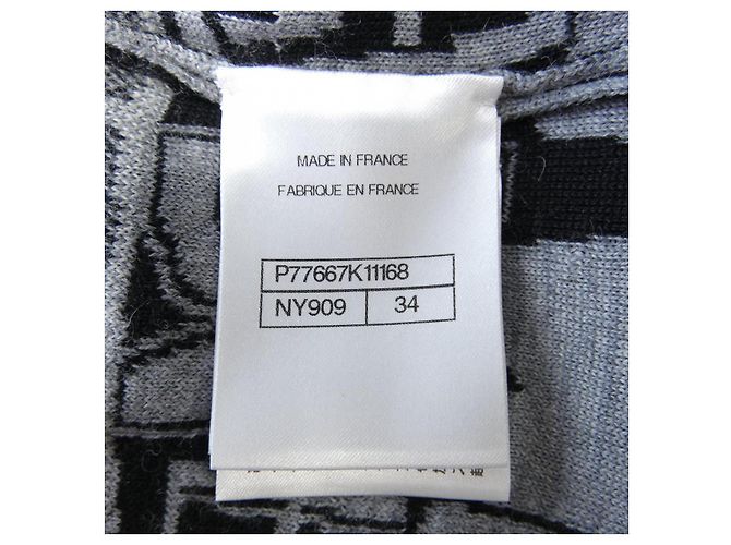 Top de punto Chanel Gris - vista 5
