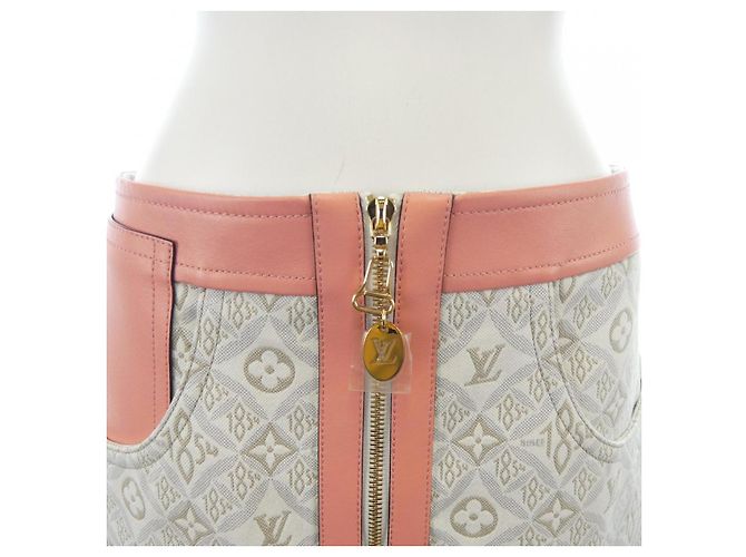 Rock Louis Vuitton SINCE1854 Pink Weiß Beige - Ansicht 6