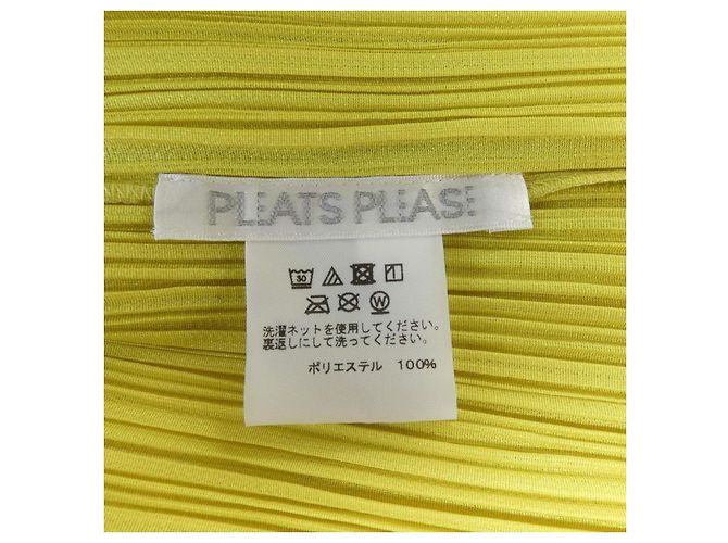 Pleats Please Issey Miyake Kleid Gelb - Ansicht 3