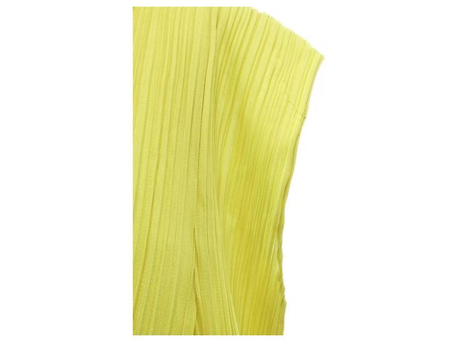 Pleats Please Issey Miyake Kleid Gelb - Ansicht 5