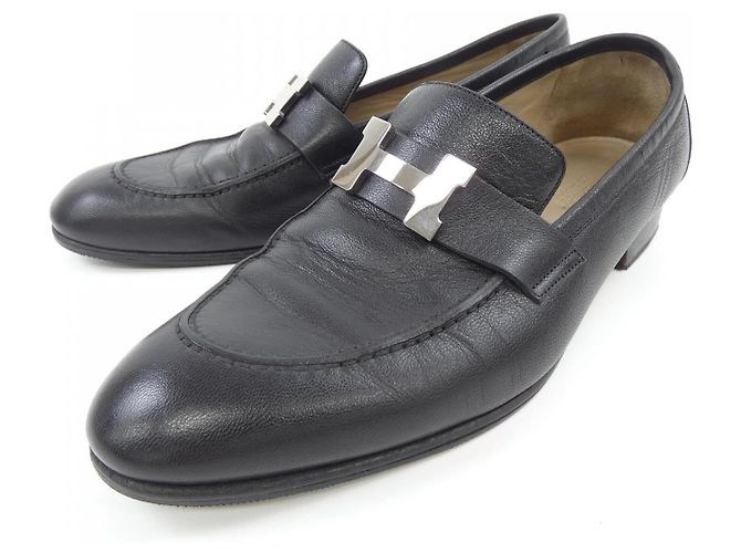 Hermès Paris Chevre Schuhe Schwarz - Ansicht 3