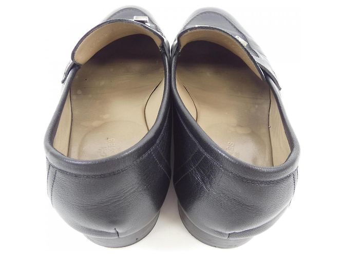 Hermès Paris Chevre Schuhe Schwarz - Ansicht 6