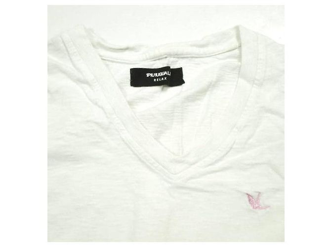 Autre Marque Camiseta de algodón bordada Orizuru RELAX 1piu1uguale3 Blanco - vista 4