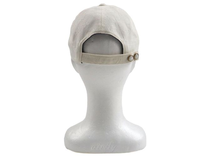 Cappello da viaggio bicolore in cotone Louis Vuitton Bianco Blu navy - vista 4