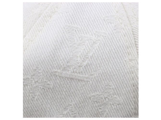 Cappello da viaggio bicolore in cotone Louis Vuitton Bianco Blu navy - vista 8