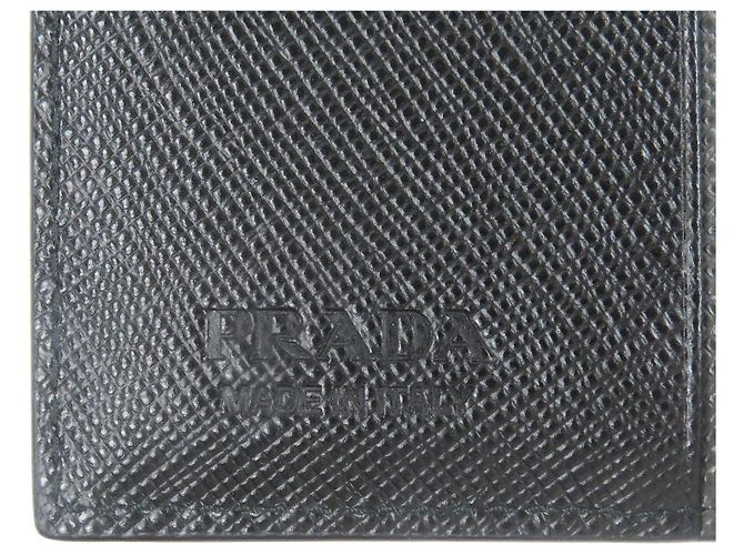 Tarjetero de cuero Saffiano 2MO004 de Prada Negro - vista 7