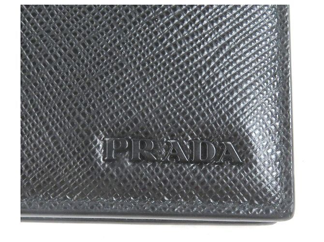 Tarjetero de cuero Saffiano 2MO004 de Prada Negro - vista 8