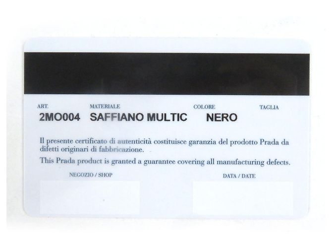 Tarjetero de cuero Saffiano 2MO004 de Prada Negro - vista 9