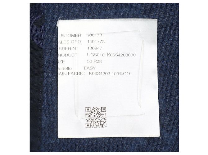 Autre Marque Chaqueta a medida con estampado de logo Kiton en toda la superficie - vista 10