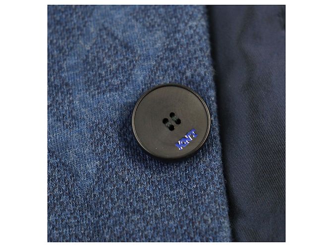 Autre Marque Chaqueta a medida con estampado de logo Kiton en toda la superficie - vista 5