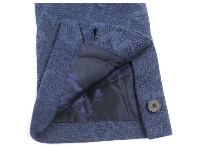 Autre Marque Chaqueta a medida con estampado de logo Kiton en toda la superficie - vista 6