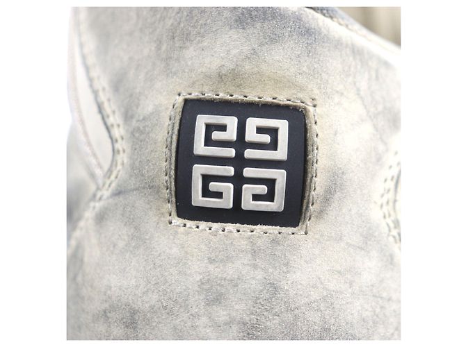 Sneakers in pelle nubuck Givenchy Nero Beige - vista 8