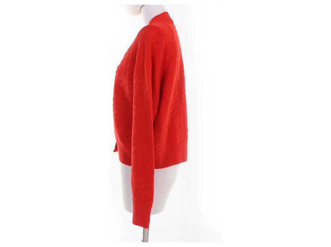 Cárdigan de lana con motivo H de Hermès Roja - vista 2