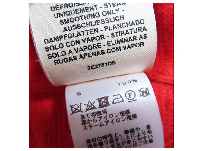 Cárdigan de lana con motivo H de Hermès Roja - vista 9