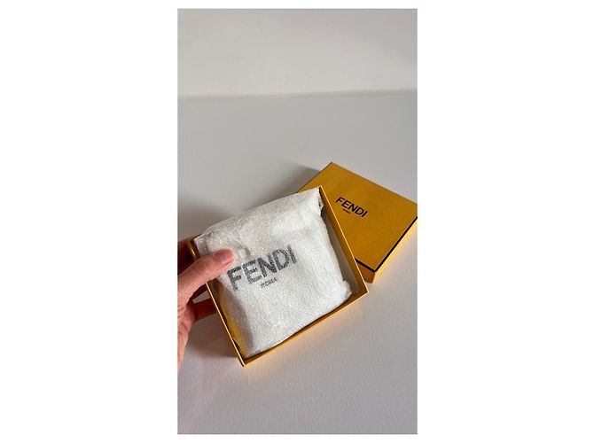 Fendi Falena Leder Bi-Fold Geldbörse FF Squared Mehrfarben - Ansicht 11