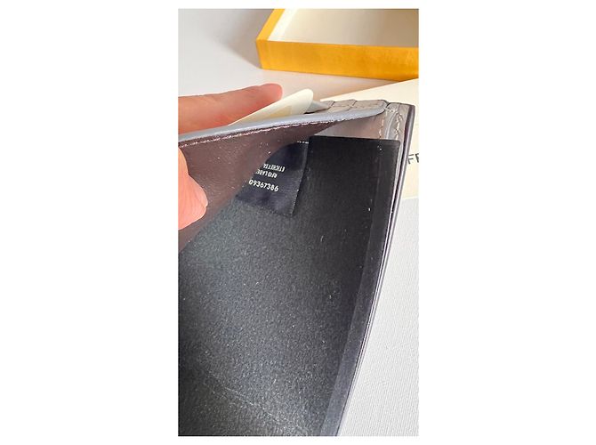 Fendi Falena Leder Bi-Fold Geldbörse FF Squared Mehrfarben - Ansicht 6