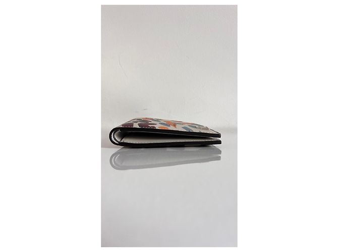 Fendi Falena Leder Bi-Fold Geldbörse FF Squared Mehrfarben - Ansicht 8