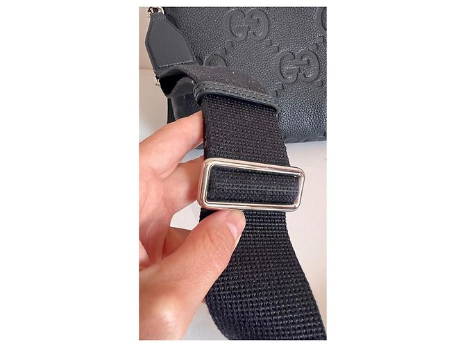 Borsa a tracolla media in pelle Jumbo GG di Gucci Nero - vista 15