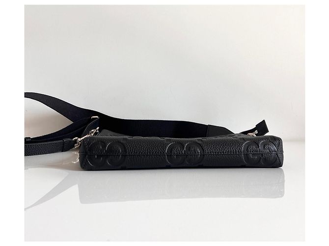 Borsa a tracolla media in pelle Jumbo GG di Gucci Nero - vista 6