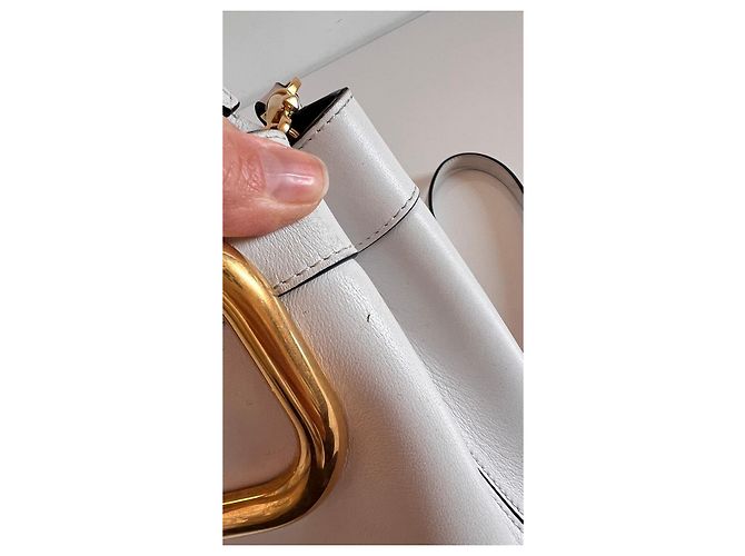 Borsa a secchiello VLOGO Valentino Garavani Bianco - vista 14