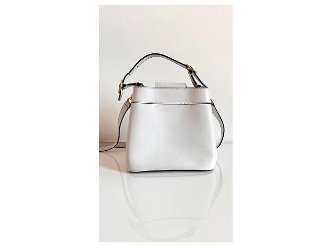 Borsa a secchiello VLOGO Valentino Garavani Bianco - vista 3