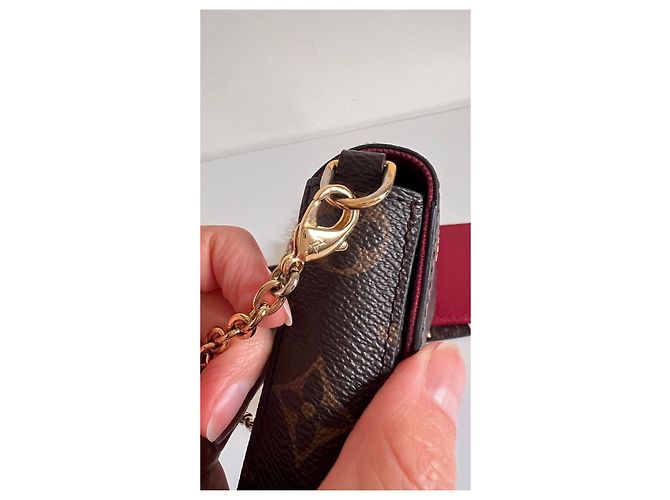 Pochette Félicie Pochette Felicie Monogram Louis Vuitton Marrone - vista 12