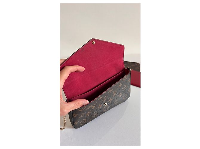 Pochette Félicie Pochette Felicie Monogram Louis Vuitton Marrone - vista 13