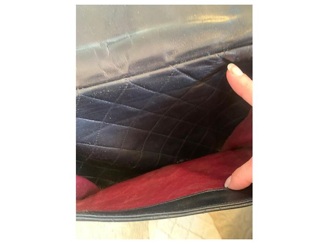 Borsa a tracolla Chanel Camera nera in pelle Nero - vista 10